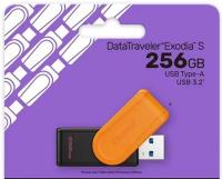 KINGSTON 256GB DTXS/256GB Exodia S KINGSTON BLACK+ORANGE USB BELLEK - 2